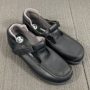 Wear:Aer Mary Jane T-Strap Loafers Womens Size 10 Black Leather AA010